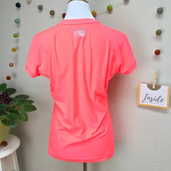 Hi-Vis UA Heatgear Short Sleeve Tech Sport Top - Picture 10 of 14